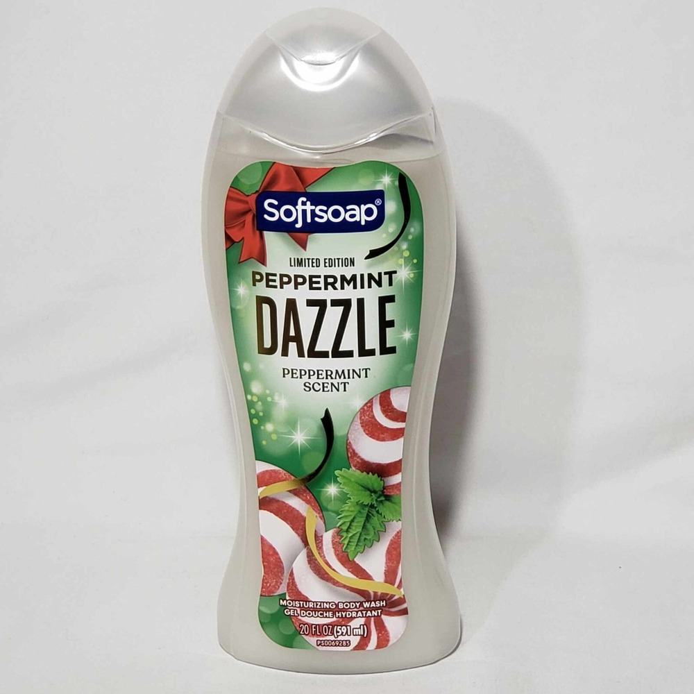 Softsoap Moisturizing Body Wash Peppermint Dazzle Limited Edition 20 Oz
